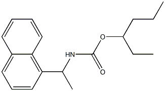 N-[1-(1-Naphtyl)ethyl]carbamic acid (1-ethylbutyl) ester 结构式