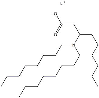 3-(Dioctylamino)nonanoic acid lithium salt 结构式