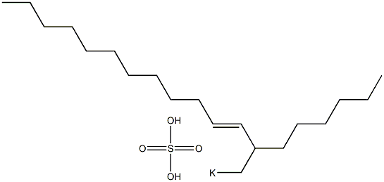 Sulfuric acid 2-hexyl-3-tetradecenyl=potassium ester salt 结构式