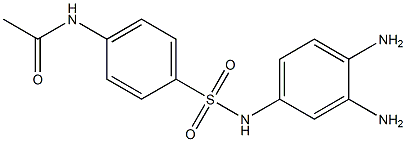 N-(3,4-Diaminophenyl)-4-acetylaminobenzenesulfonamide 结构式