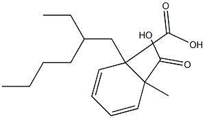 Phthalic acid 1-(2-ethylhexyl)2-methyl ester 结构式