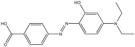 4-[2-Hydroxy-4-(diethylamino)phenylazo]benzoic acid 结构式