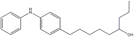 4-(6-Hydroxynonyl)phenylphenylamine 结构式