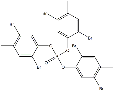 Phosphoric acid tris(2,5-dibromo-4-methylphenyl) ester 结构式