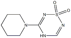5-Piperidino-4H-1,2,4,6-thiatriazine 1,1-dioxide 结构式