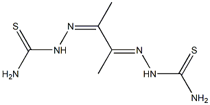 1-[1-[1-[2-(Aminothiocarbonyl)hydrazono]ethyl]ethylidene]thiosemicarbazide 结构式