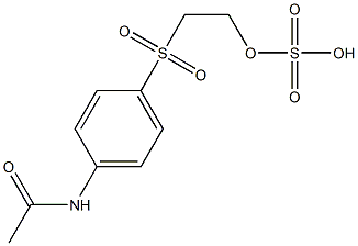 Sulfuric acid hydrogen 2-(p-acetylaminophenylsulfonyl)ethyl ester 结构式