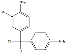 (4-Aminophenyl)(3-chloro-4-aminophenyl)dichloromethane 结构式