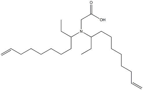 N,N-Di(10-undecen-3-yl)aminoacetic acid 结构式