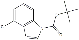 1-(tert-Butoxycarbonyl)-4-chloro-1H-indole 结构式