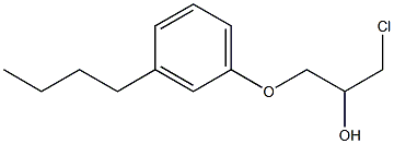 1-(3-Chloro-2-hydroxypropoxy)-3-butylbenzene 结构式