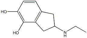 2-(Ethylamino)indane-4,5-diol 结构式