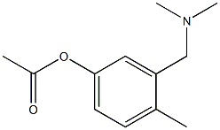 Acetic acid 3-dimethylaminomethyl-4-methylphenyl ester 结构式