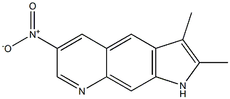 2,3-Dimethyl-6-nitro-1H-pyrrolo[3,2-g]quinoline 结构式