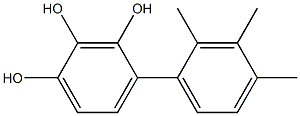 4-(2,3,4-Trimethylphenyl)benzene-1,2,3-triol 结构式