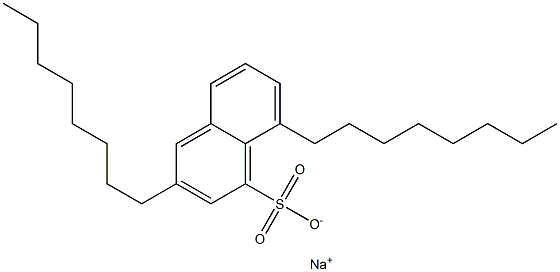 3,8-Dioctyl-1-naphthalenesulfonic acid sodium salt 结构式