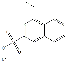 4-Ethyl-2-naphthalenesulfonic acid potassium salt 结构式