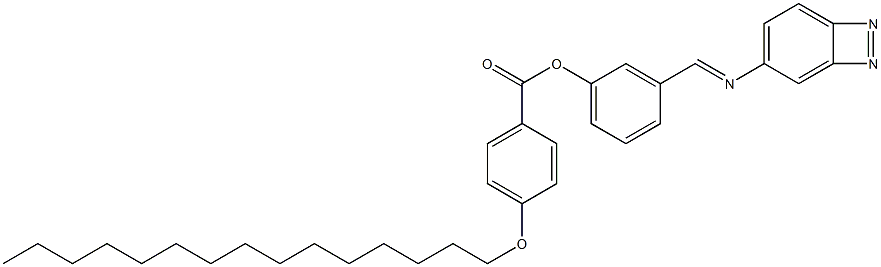 4-(Pentadecyloxy)benzoic acid 3-[(azobenzen-4-yl)iminomethyl]phenyl ester 结构式