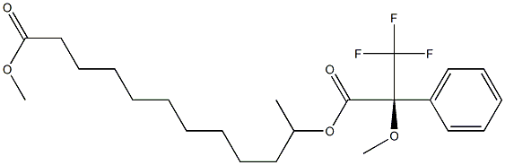 (S)-Phenyl(trifluoromethyl)(methoxy)acetic acid 11-(methoxycarbonyl)undecan-2-yl ester 结构式