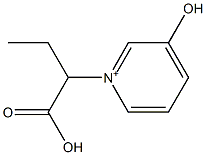 3-Hydroxy-1-(1-carboxypropyl)pyridin-1-ium 结构式