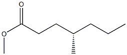 [S,(+)]-4-Methylheptanoic acid methyl ester 结构式
