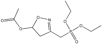 (5-Acetoxy-2-isoxazolin-3-yl)methylphosphonic acid diethyl ester 结构式