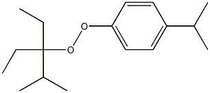 4-Isopropylphenyl 1,1-diethyl-2-methylpropyl peroxide 结构式