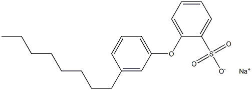 2-(3-Octylphenoxy)benzenesulfonic acid sodium salt 结构式
