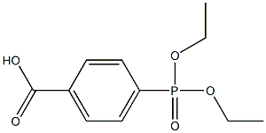 4-(Diethoxyphosphinyl)benzoic acid 结构式