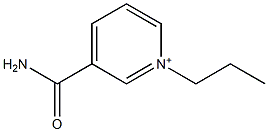 3-(Aminocarbonyl)-1-propylpyridinium 结构式