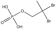 Phosphoric acid dihydrogen (2,2-dibromopropyl) ester 结构式