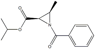 (2R,3R)-1-Benzoyl-3-methylaziridine-2-carboxylic acid isopropyl ester 结构式