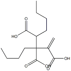 3-Butene-1,2,3-tricarboxylic acid 1,2-dibutyl ester 结构式