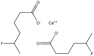 Bis(5-fluorohexanoic acid)calcium salt 结构式