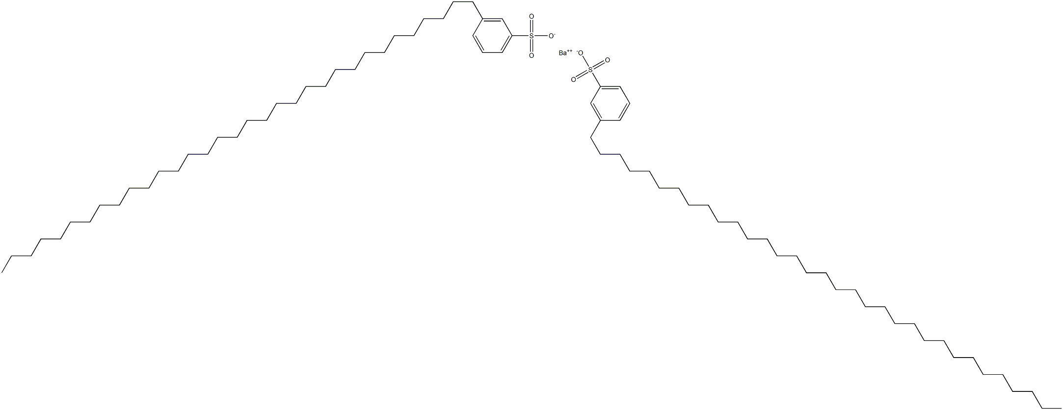 Bis[3-(tritriacontan-1-yl)benzenesulfonic acid]barium salt 结构式