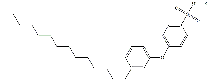 4-(3-Tetradecylphenoxy)benzenesulfonic acid potassium salt 结构式