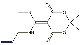 5-[(Allylamino)(methylthio)methylene]-2,2-dimethyl-1,3-dioxane-4,6-dione 结构式