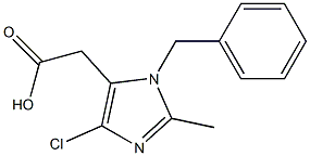 4-Chloro-2-methyl-1-(benzyl)-1H-imidazole-5-acetic acid 结构式