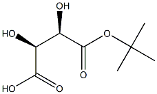 meso-Tartaric acid hydrogen 1-tert-butyl ester 结构式