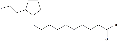 10-(2-Propylcyclopentyl)decanoic acid 结构式