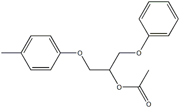 Acetic acid 1-(phenoxymethyl)-2-(4-methylphenoxy)ethyl ester 结构式