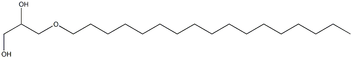 3-(Heptadecyloxy)-1,2-propanediol 结构式