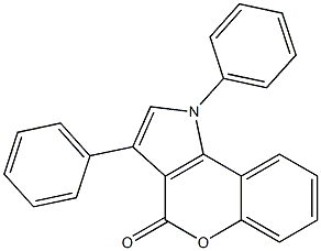 1-(Phenyl)-3-phenyl[1]benzopyrano[4,3-b]pyrrol-4(1H)-one 结构式