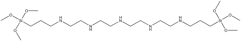 N-(10,10-Dimethoxy-11-oxa-3,6-diaza-10-siladodecan-1-yl)-N'-[2-[[3-(trimethoxysilyl)propyl]amino]ethyl]-1,2-ethanediamine 结构式