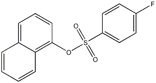 4-Fluorobenzenesulfonic acid 1-naphthalenyl ester 结构式