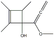 1-(1-Methoxy-1,2-propadienyl)-2,3,4-trimethyl-2-cyclobuten-1-ol 结构式