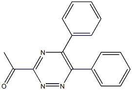 3-Acetyl-5,6-diphenyl-1,2,4-triazine 结构式