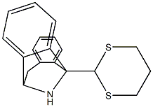 5-(1,3-Dithian-2-yl)-10,11-dihydro-5H-dibenzo[a,d]cyclohepten-5,10-imine 结构式