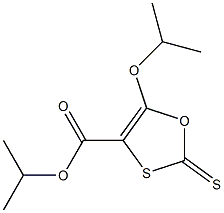 5-Isopropyloxy-2-thioxo-1,3-oxathiole-4-carboxylic acid isopropyl ester 结构式