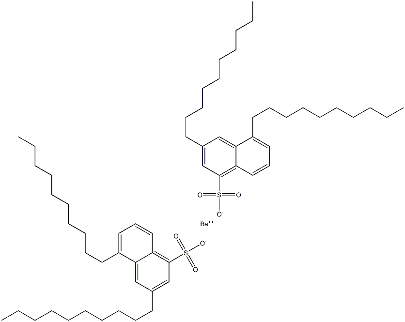 Bis(3,5-didecyl-1-naphthalenesulfonic acid)barium salt 结构式